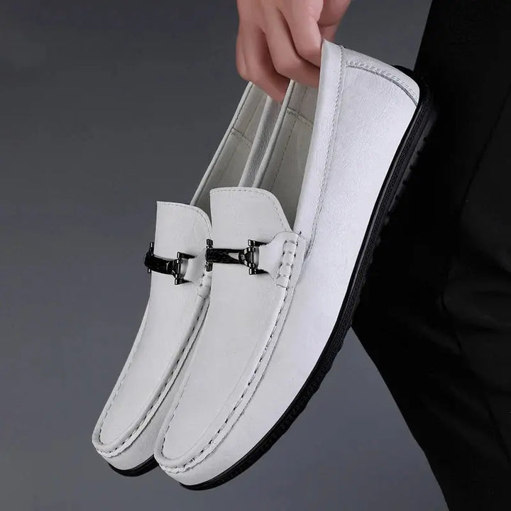 Mens Leather Loafers Classic Style with Modern Detail