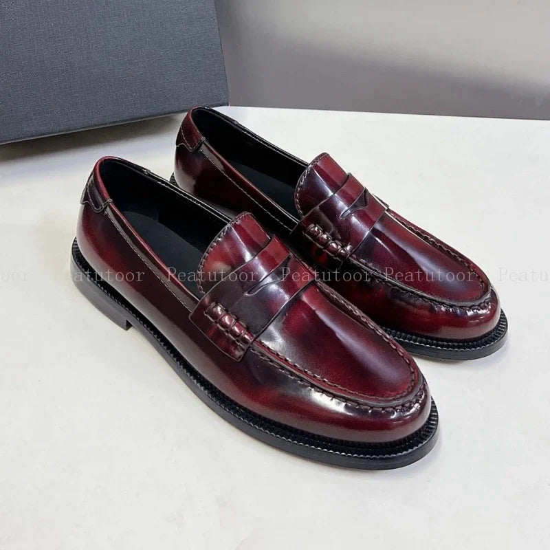 Mens Slip-On Dress Shoes Comfortable Fit