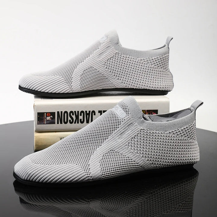 Mens Loafers Mesh Upper Slip-On