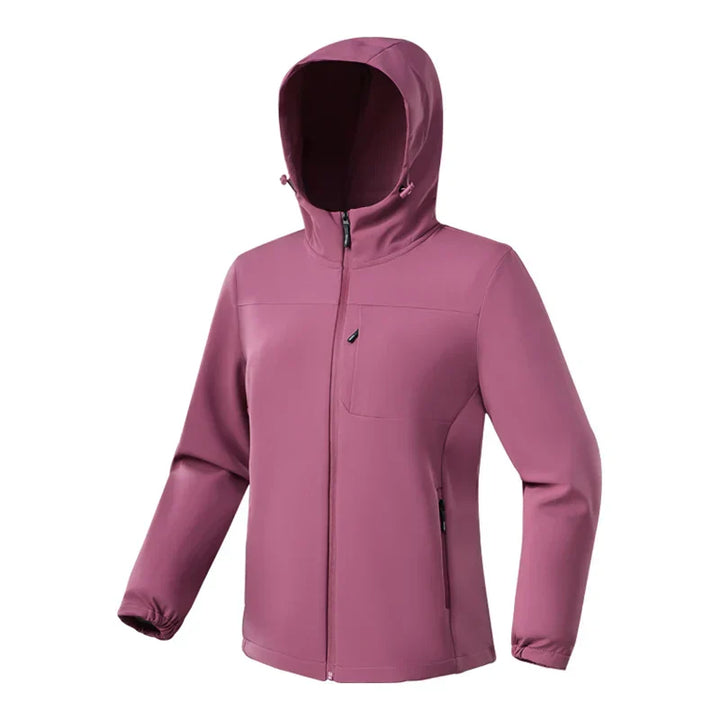 Womens Softshell Jacket with Hood Long Sleeve