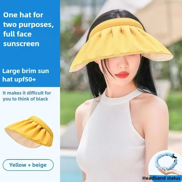 Unisex Sun Protection Hat Packable Large Brim