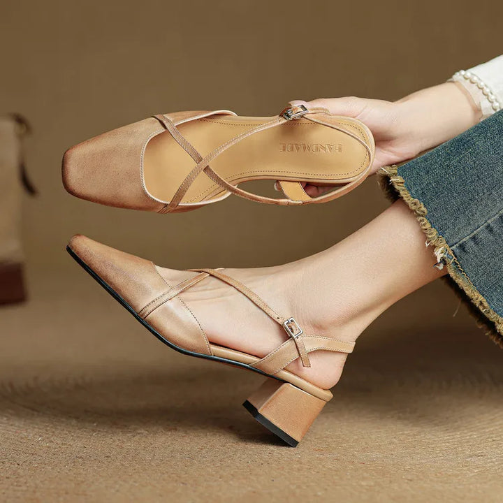 Womens Heels Genuine Leather Classic Fit - BritishMode