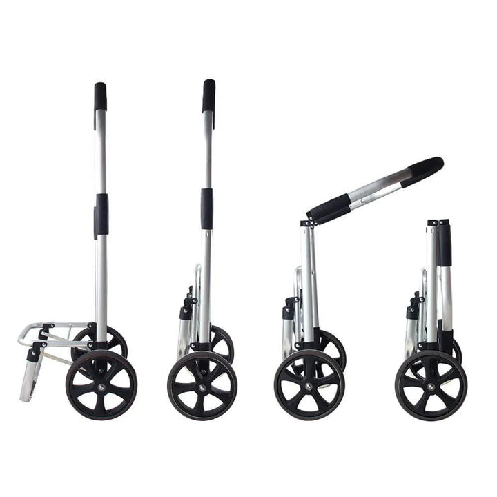 Foldable Aluminium Shopping Trolley Lightweight Portable