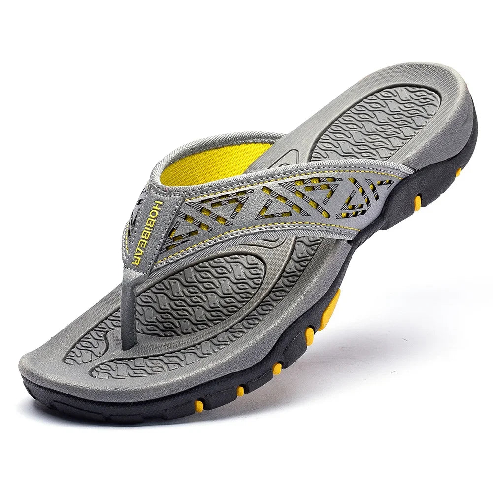 Mens Flip Flops Waterproof Breathable Summer Beach Shoes