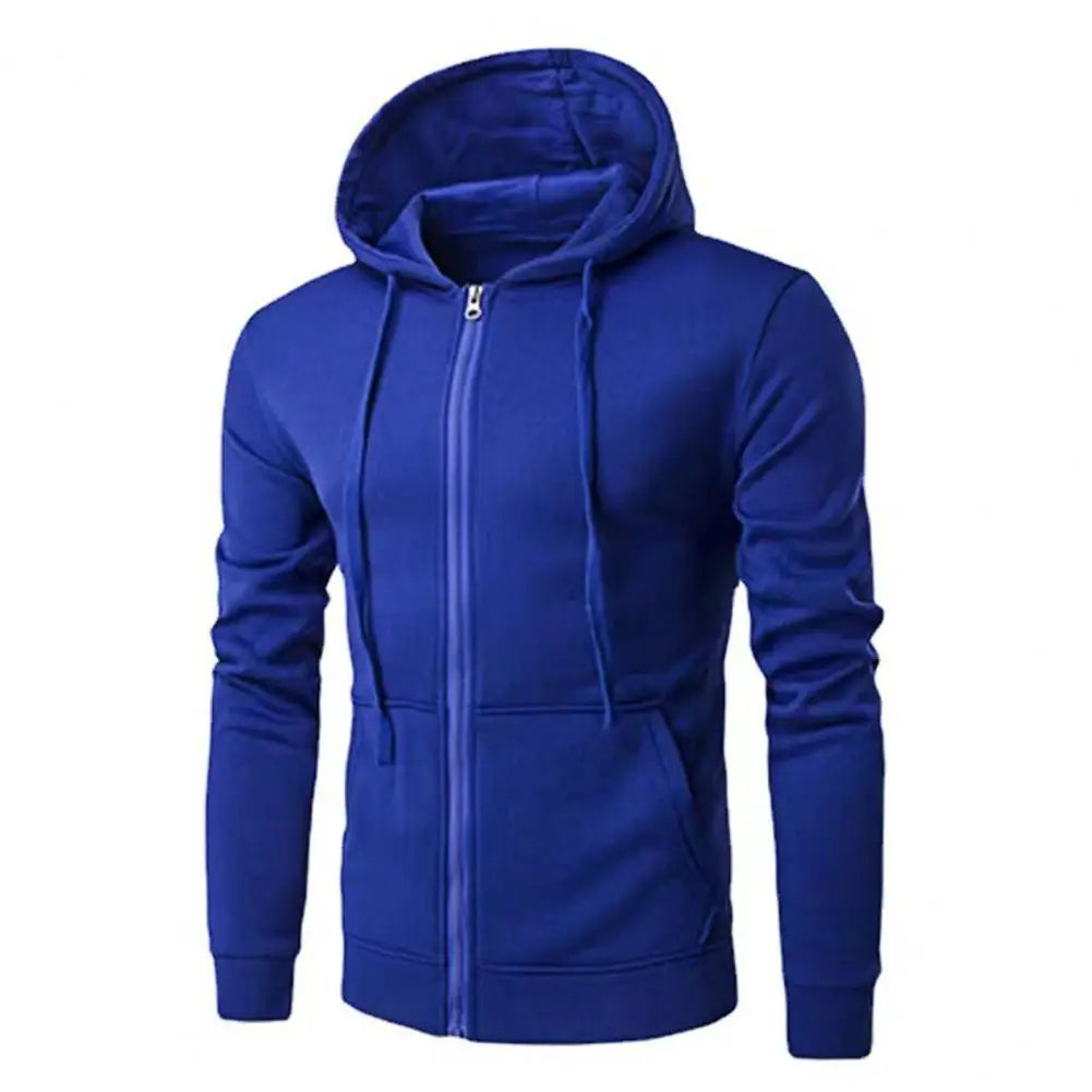 Mens Athletic Zip Hoodie Slim Fit