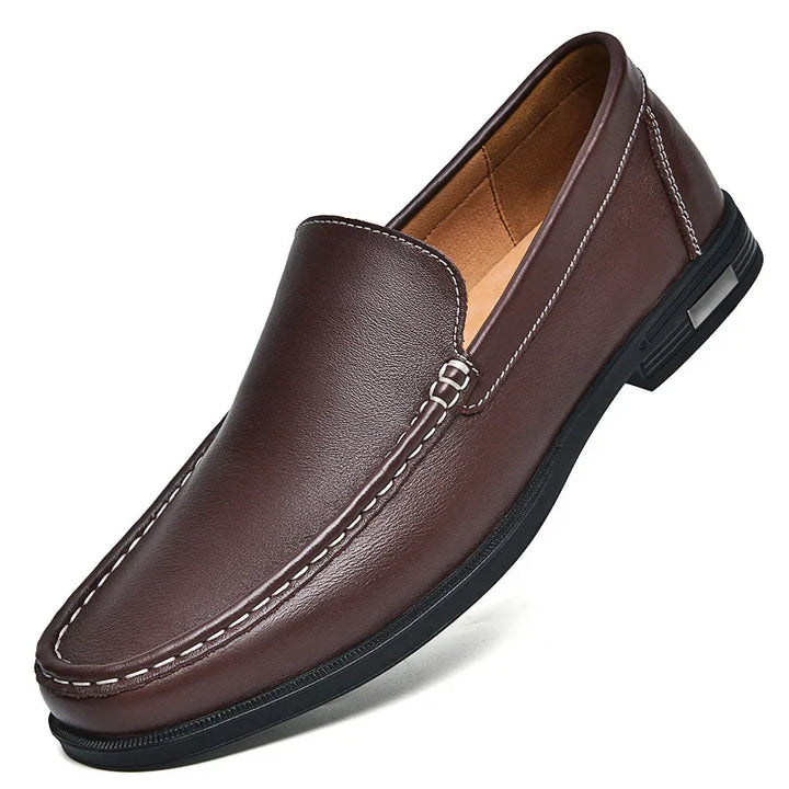 Mens Loafers Genuine Leather Slip-On