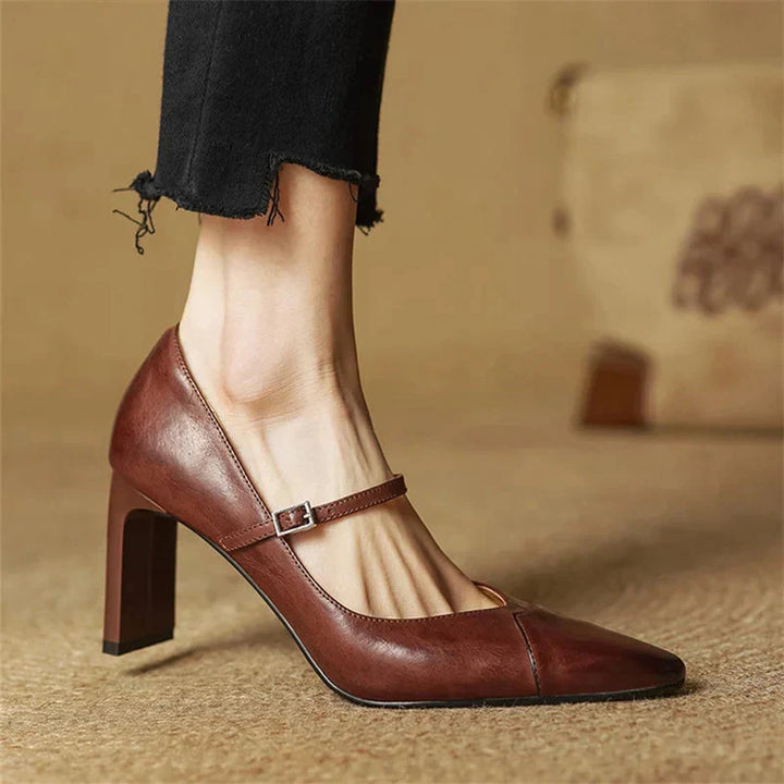 Womens Heels Genuine Leather Classic Fit