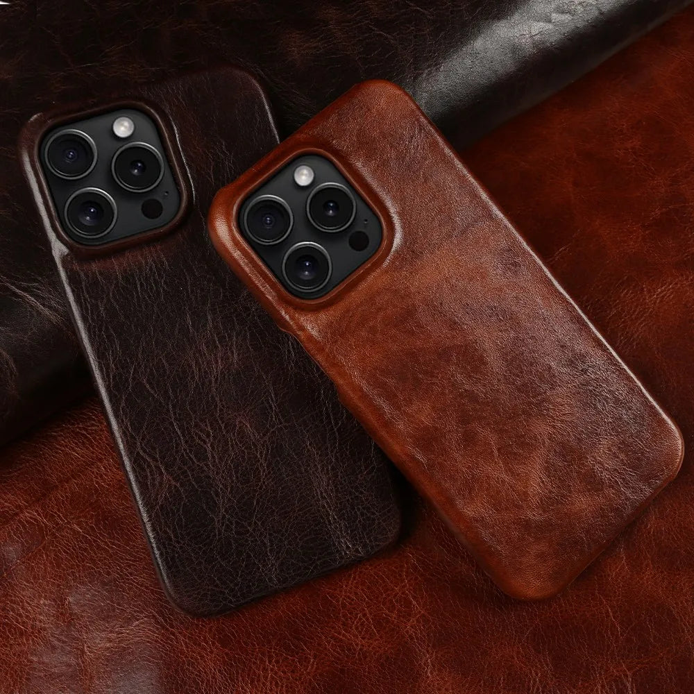 Unisex Leather Phone Case Genuine Handmade - BritishMode
