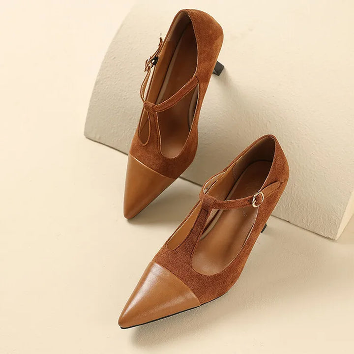 Womens Leather Heels Classic Fit