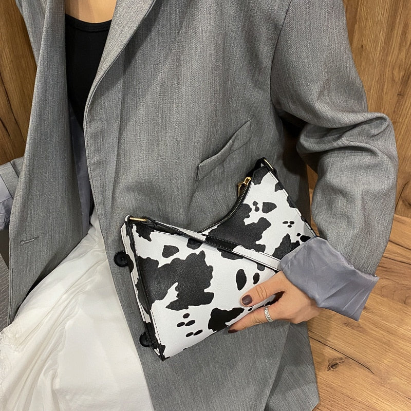 Womens Tote Bag with Zebra Print Pattern