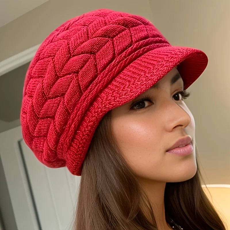 Womens Beanie Hat Knit Warm Cold Weather