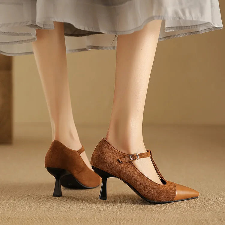 Womens Leather Heels Classic Fit