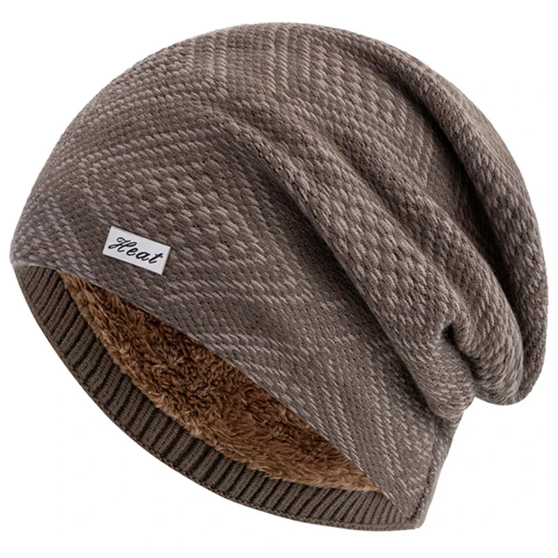 Womens Cable Knit Slouch Beanie Warm Fit