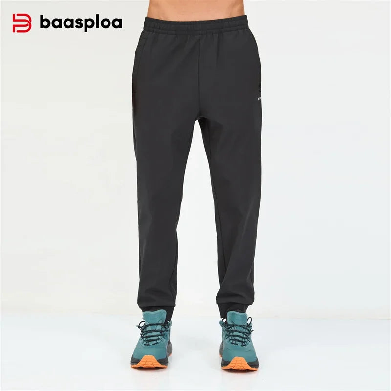 Mens Fleece Jogger Pants Soft Relaxed Fit with Pockets - BritishMode