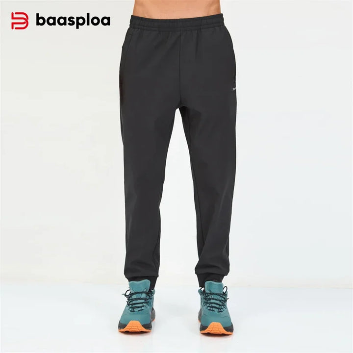 Mens Fleece Jogger Pants Soft Relaxed Fit with Pockets - BritishMode