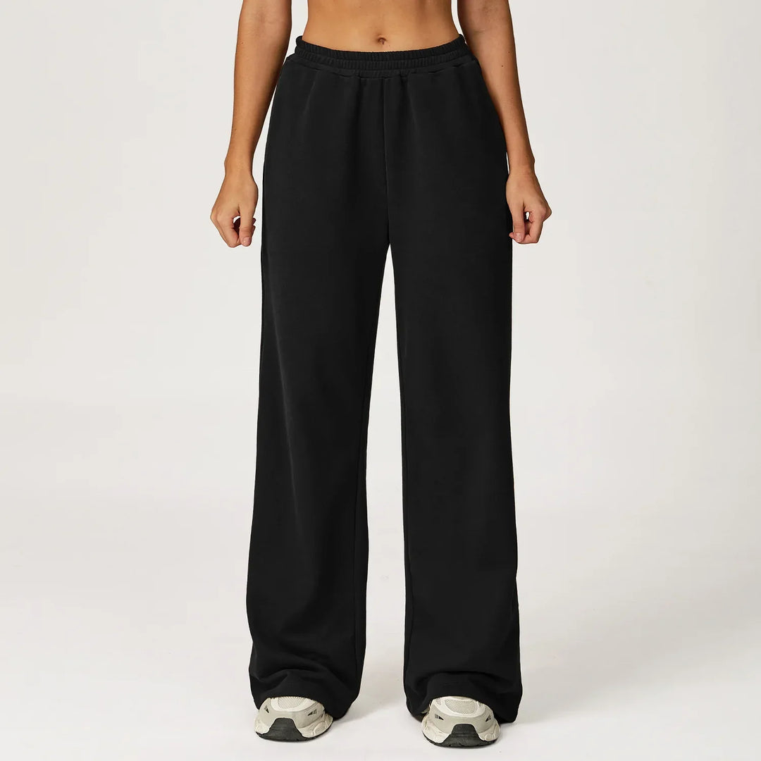 Womens Wide Leg Fitness Pants Comfortable Fit