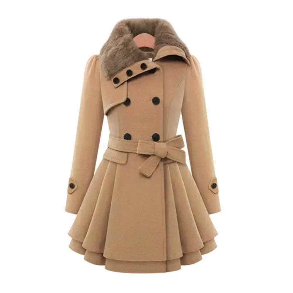 Womens Trench Coat Slim Fit Stylish Design - BritishMode