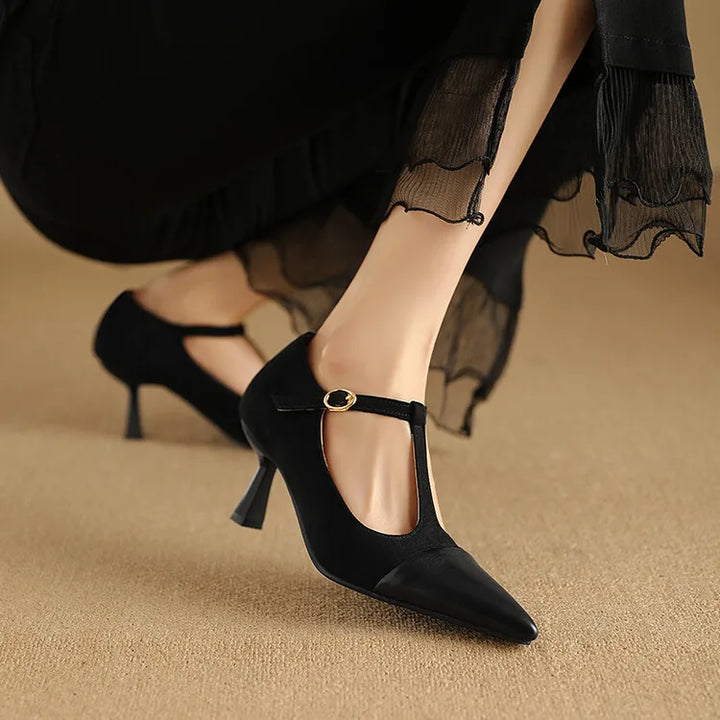 Womens Leather Heels Classic Fit