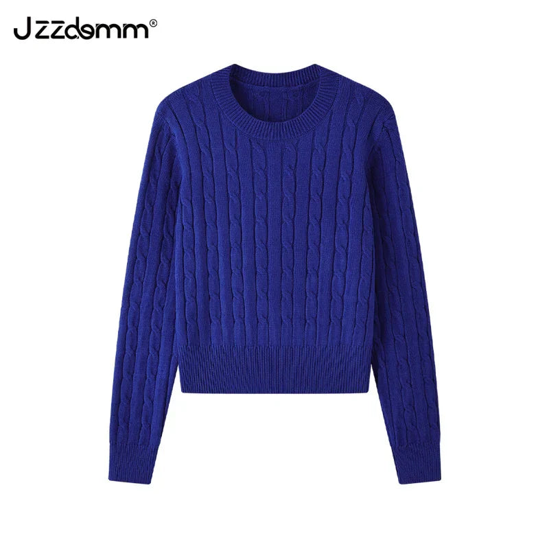 Womens Knit Sweater with Animal Pattern Cozy Fit