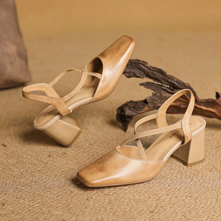 Womens Heels Genuine Leather Classic Fit
