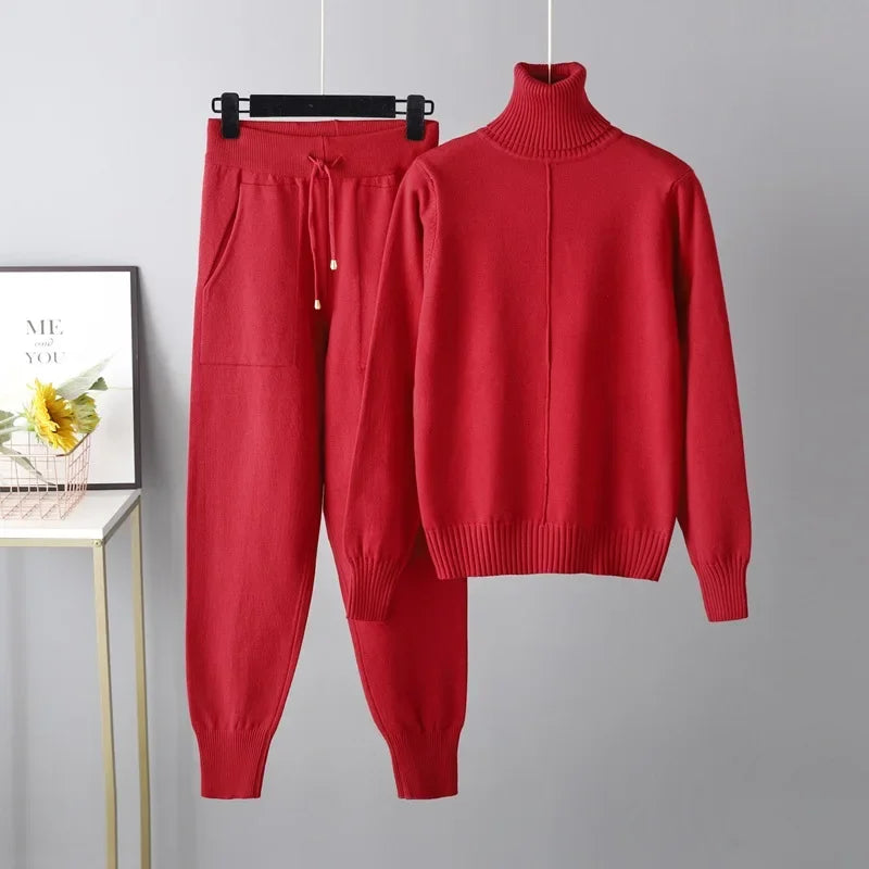 Womens Knit Two-Piece Outfit Cozy Fit