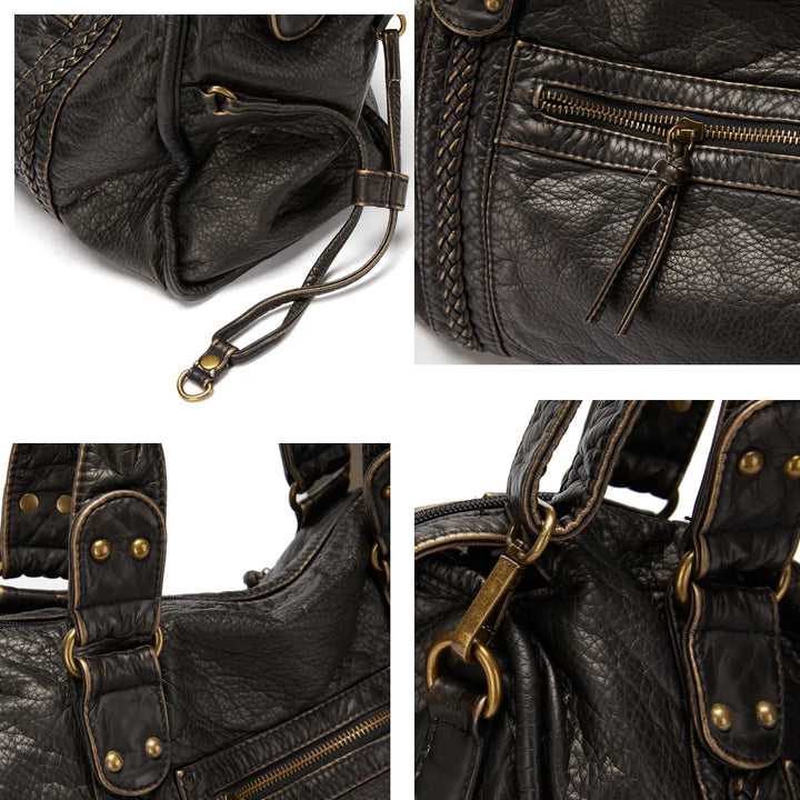 Womens Handbag Leather Structured Style