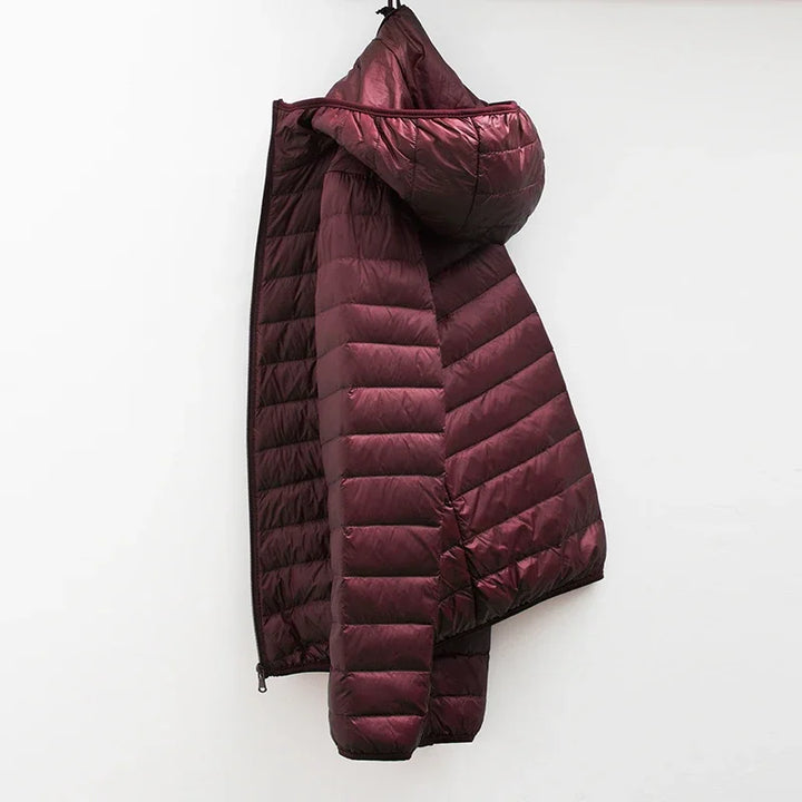 Mens Down Filled Parka Warm Winter Jacket