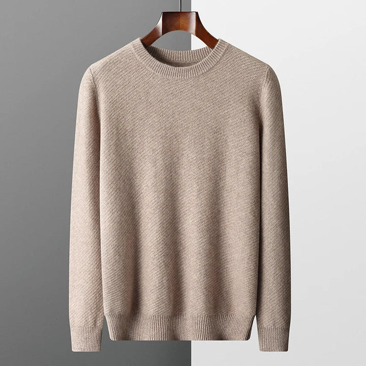 Mens Wool Sweater Cozy Knitwear Regular Fit - BritishMode