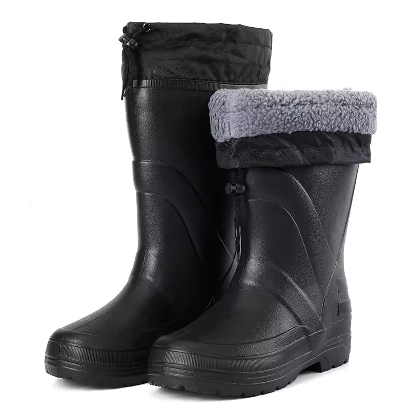 Unisex Waterproof Wellies with Fleece Lining - BritishMode