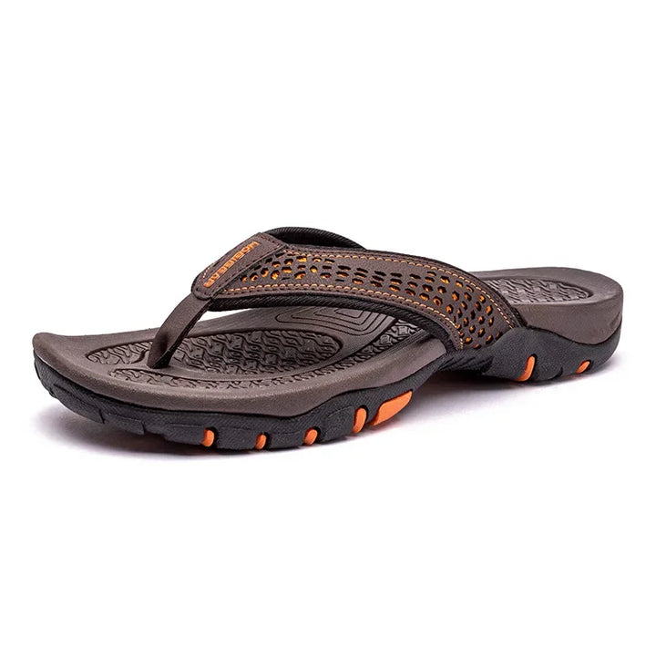 Mens Flip Flops Waterproof Breathable Summer Beach Shoes
