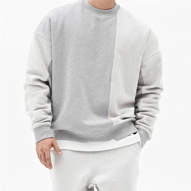 Unisex Crewneck Sweatshirt Ribbed Side Slits Oversized Fit
