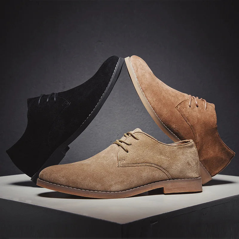 Mens Oxford Shoes Suede Classic Fit