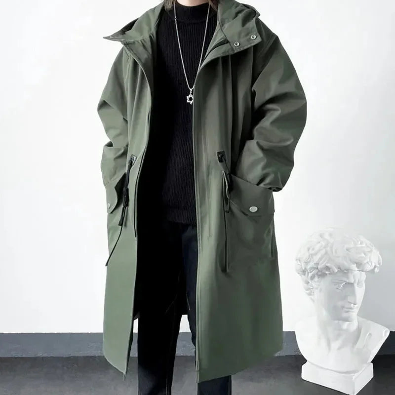 Mens Waterproof Hooded Jacket Lightweight Fit - BritishMode