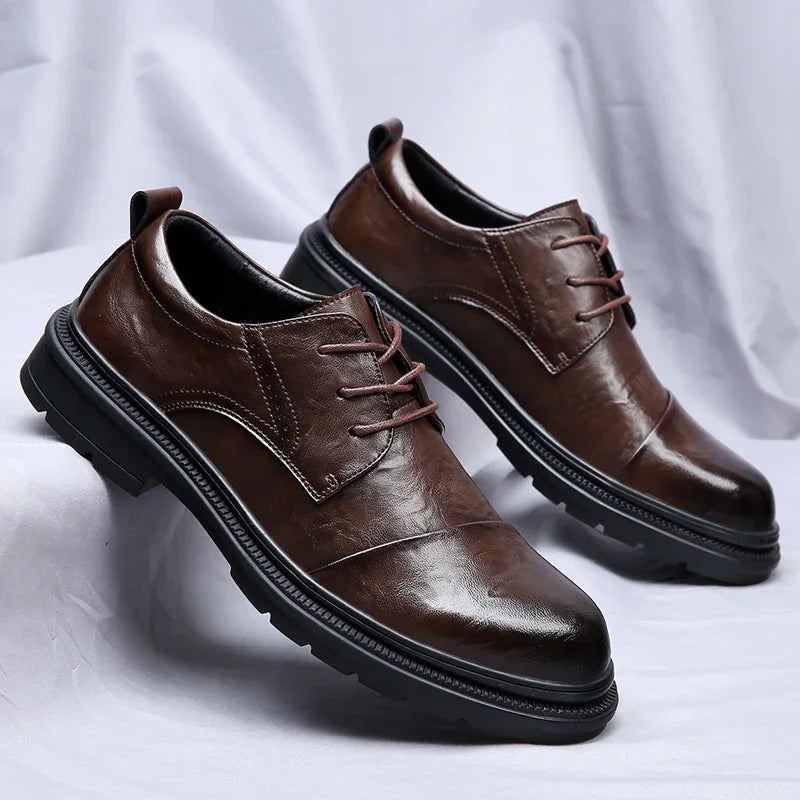 Mens Leather Shoes Genuine Leather
