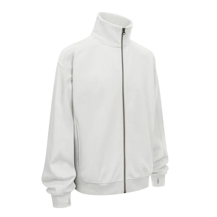 Unisex Hooded Sweatshirt Thick Warm Zip-Up