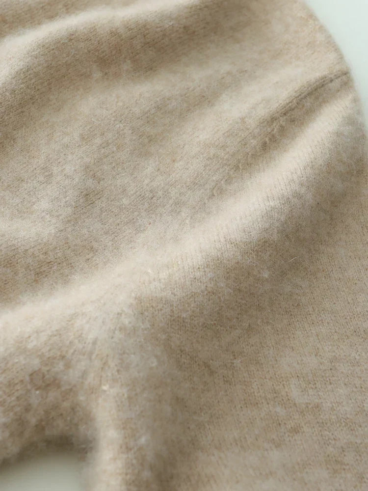 Womens Cashmere Wrap Sweater Soft Knit Crossover Style