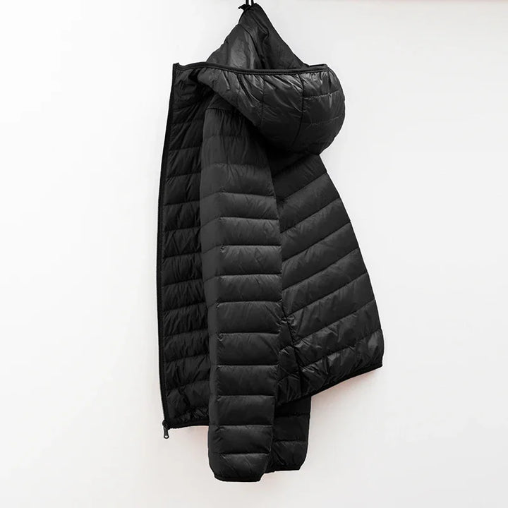Mens Down Filled Parka Warm Winter Jacket