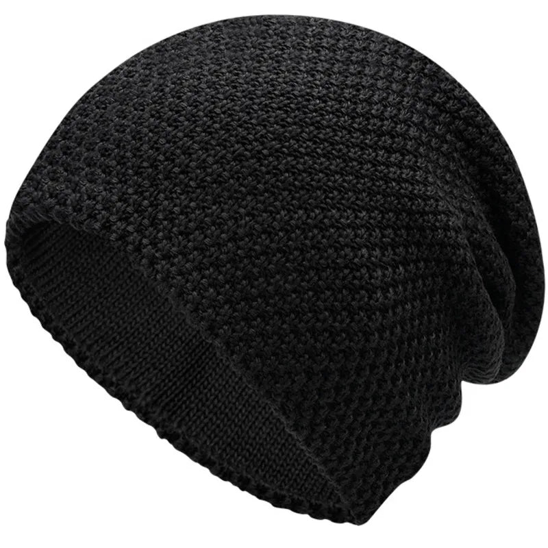 Unisex Winter Hat Wool Blend Slouchy Fit Cozy
