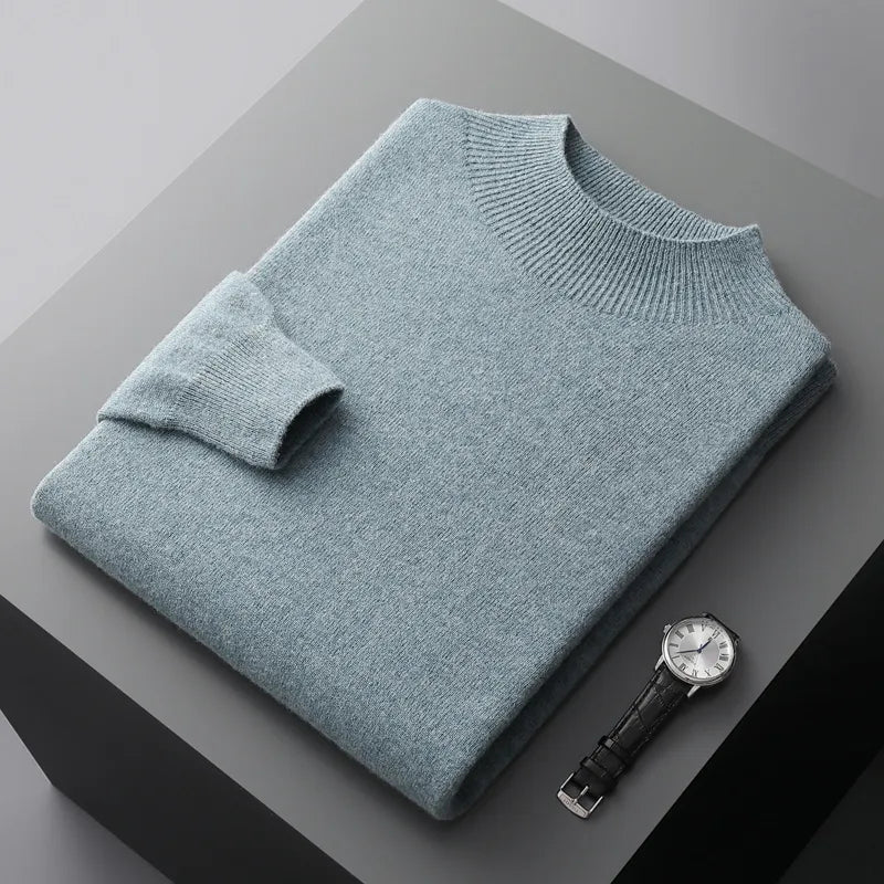 Womens Wool Sweater Crew Neck Cozy Fit - BritishMode