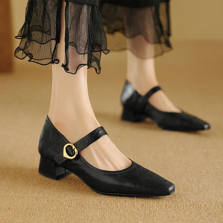Womens Heels Genuine Leather Classic Fit