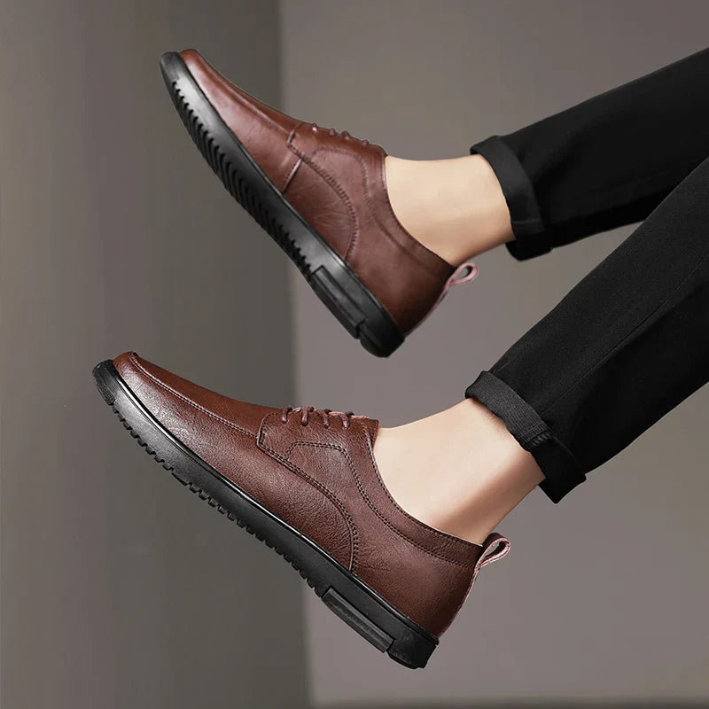 Mens Oxford Shoes Genuine Leather Classic Fit