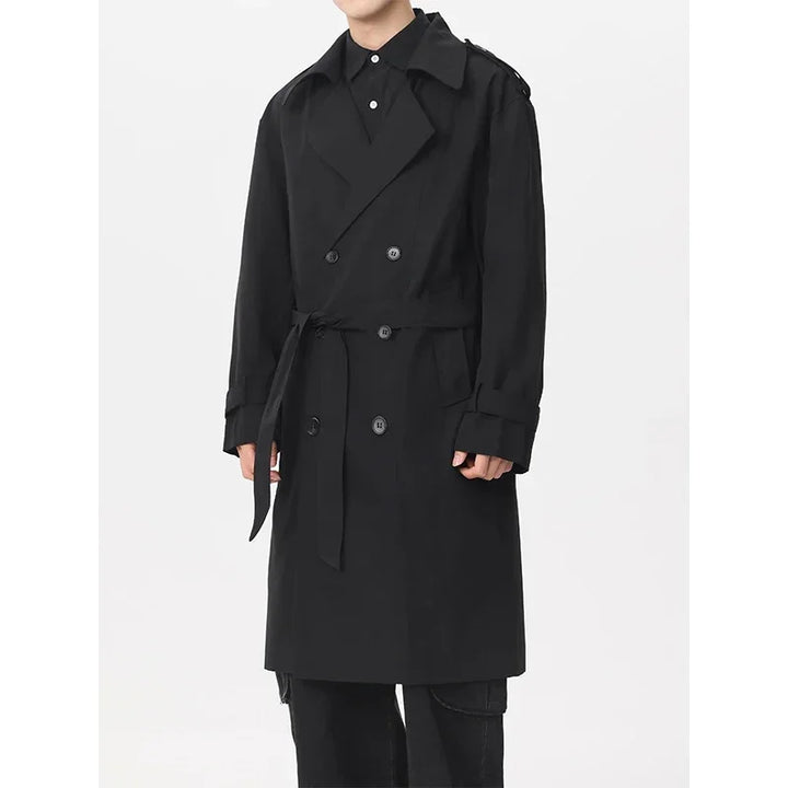 Mens Trench Coat Waterproof Classic Fit Outerwear