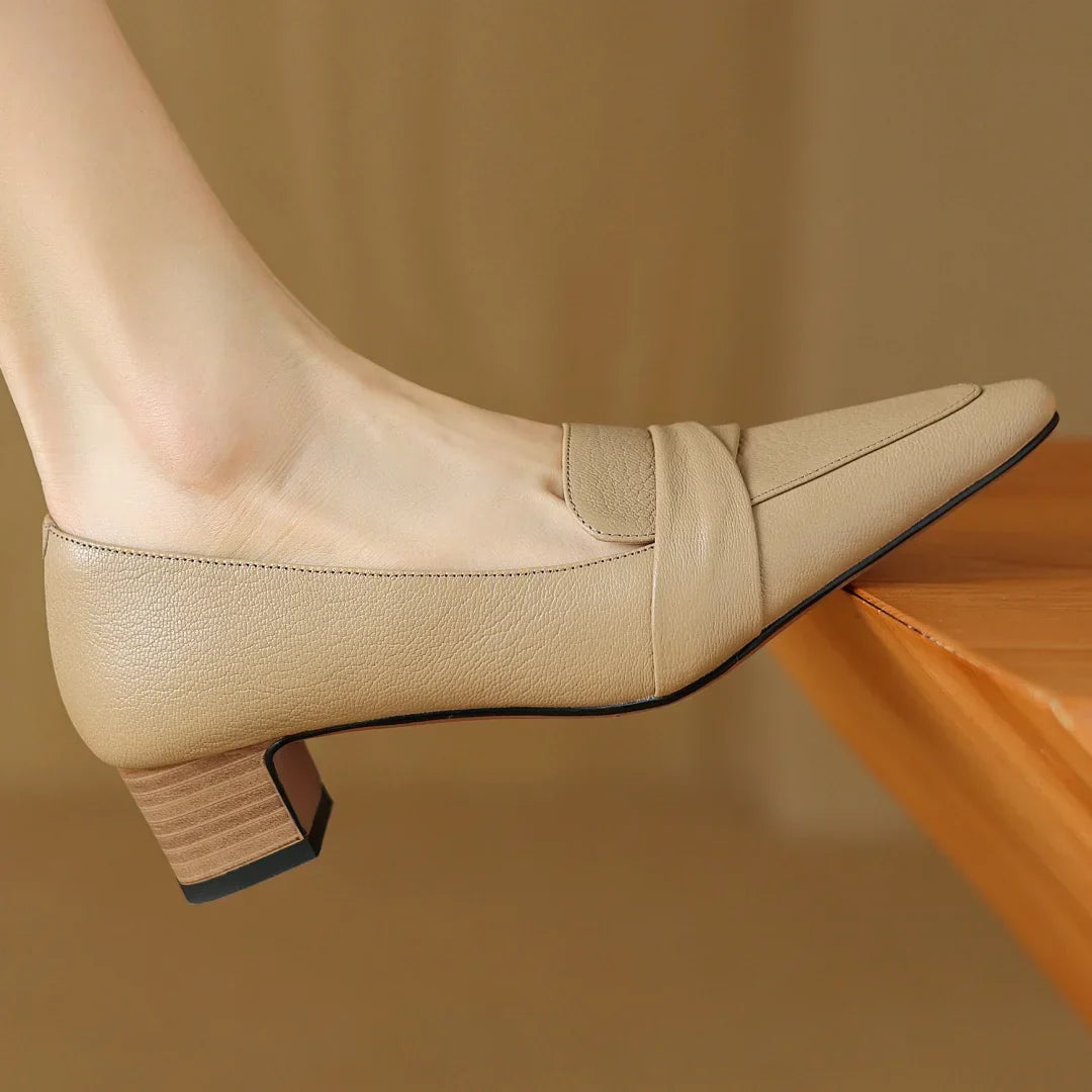 Womens Pumps Genuine Leather Classic Fit