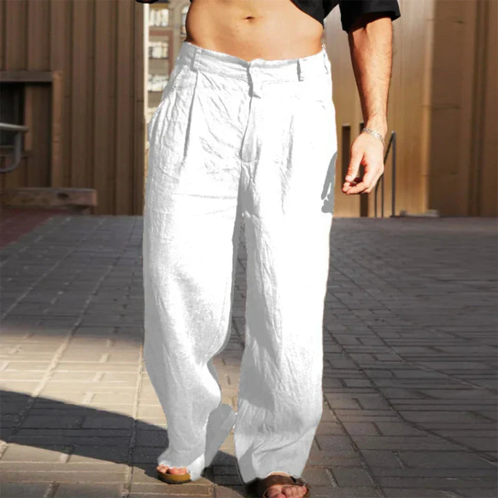 Mens Trousers Comfortable Loose Fit