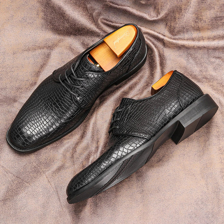 Mens Leather Oxford Dress Shoes