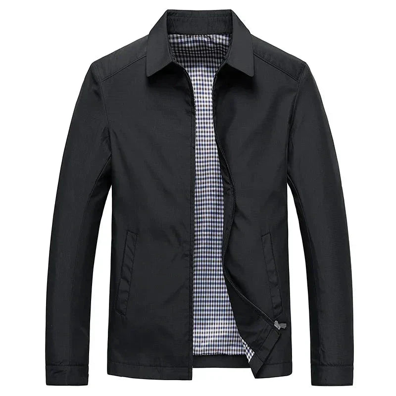 Mens Lightweight Bomber Jacket Casual Flight Style - BritishMode