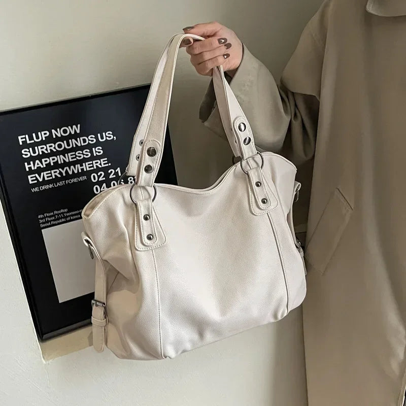 Womens Large Soft Leather Handbag Spacious Design