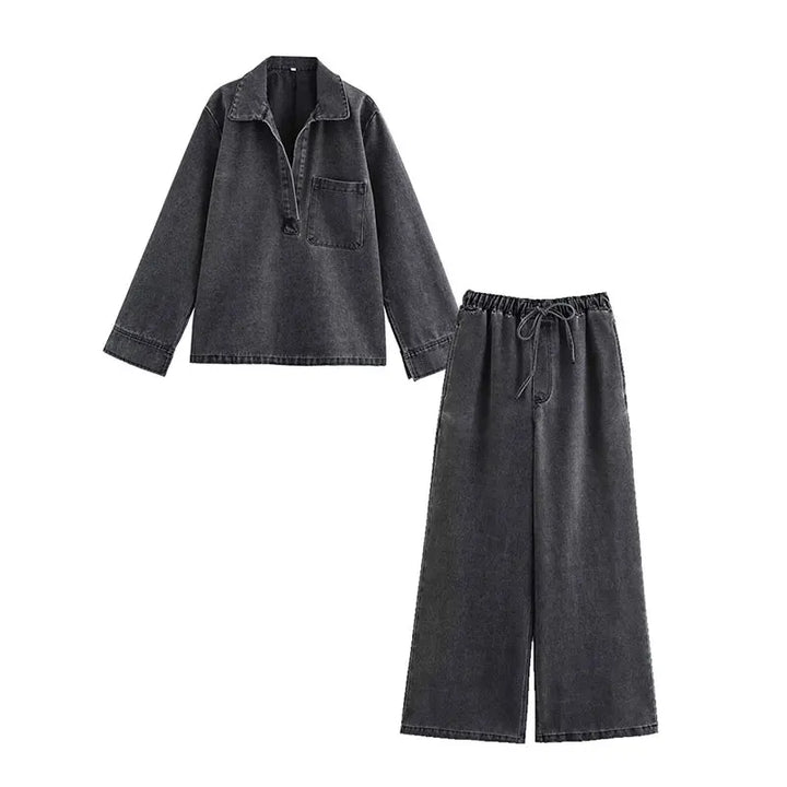Womens Two-Piece Outfit with Comfortable Jeans