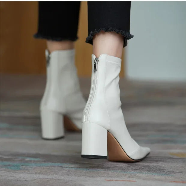Womens Ankle Boots Leather Classic Fit
