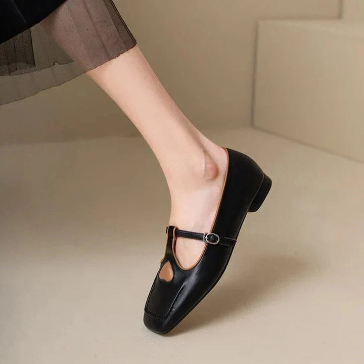 Womens Low Heel Flats Comfortable Slip-On